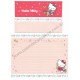 Ano 2006. Conjunto de Papel de Carta Hello Kitty Flower Basket Sanrio