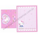 Ano 2006. Conjunto de Papel de Carta Hello Kitty Flower CRS Sanrio