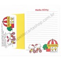 Ano 1999. Conjunto de Papel de Carta Hello Kitty Soda Fountain Sanrio