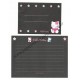 Ano 1997. Conjunto de Papel de Carta Hello Kitty Black P Sanrio