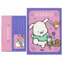 Ano 1995. Conjunto de Papel de Carta Pippo Antigo (Vintage) Sanrio