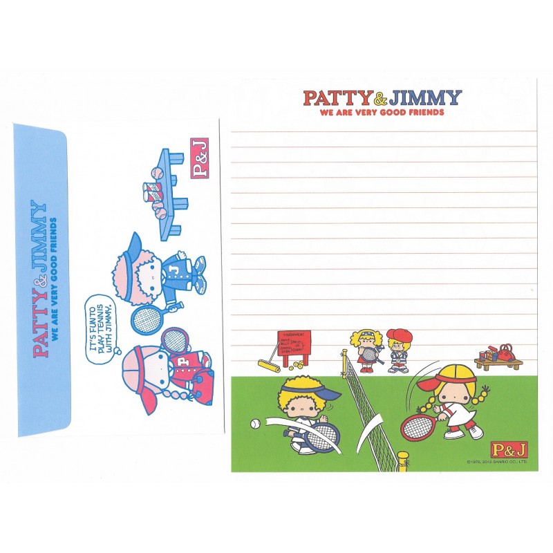 Ano 2012. Conjunto de Papel de Carta Patty & Jimmy Sanrio