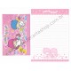 Ano 1995. Conjunto de Papel de Carta Little Twin Stars Antigo (Vintage) Sanrio