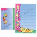 Conjunto de Papel de Carta ANTIGO HB Os Flintstones YABBA-DABBA-DOO CAZ