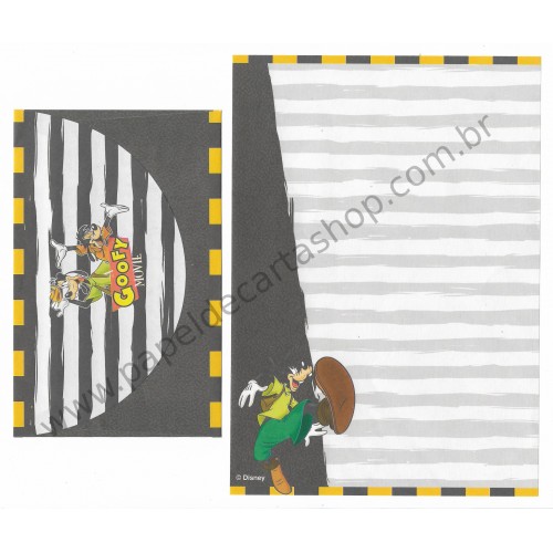 Conjunto de Papel de Carta ANTIGO Personagens Disney GOOFY Movie