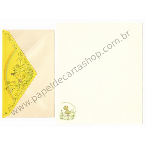 Conjunto de Papel de Carta Antigo Importado Mary Hamilton 06 - Hallmark