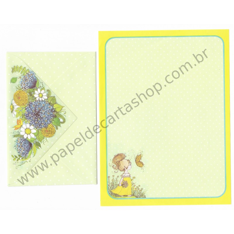 Conjunto de Papel de Carta Antigo Importado Favorite Things CAM - Mead