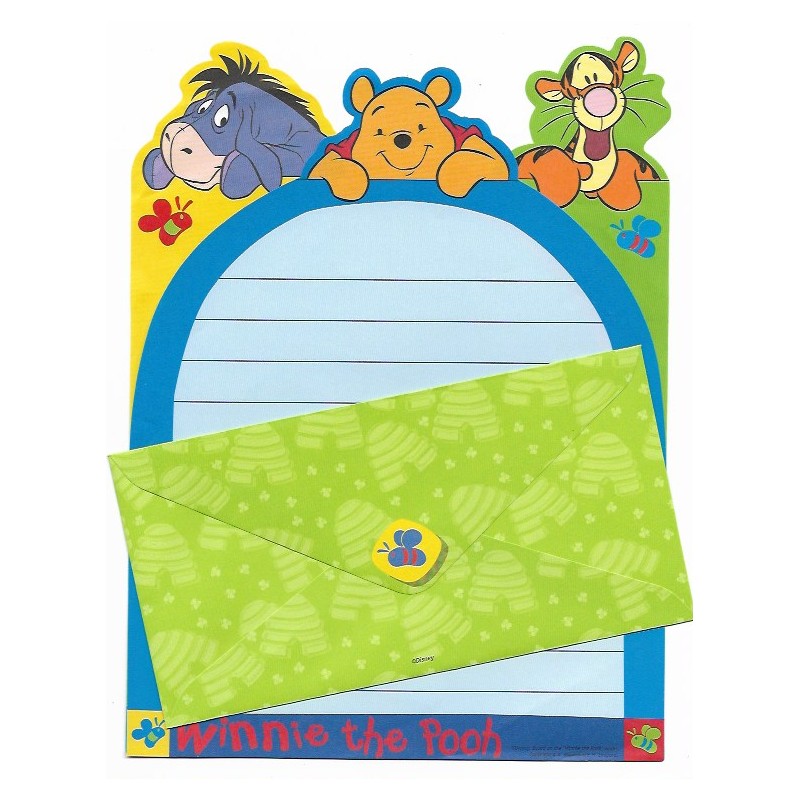 Conjunto de Papel de Carta Disney Pooh & Tigger - Disney