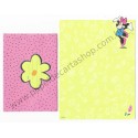 Conjunto de Papel de Carta Disney Minnie Flower CAM - Disney