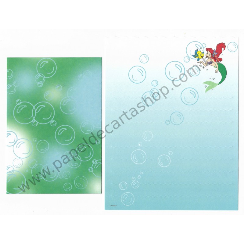 Conjunto de Papel de Carta Disney Little Mermaid - Disney