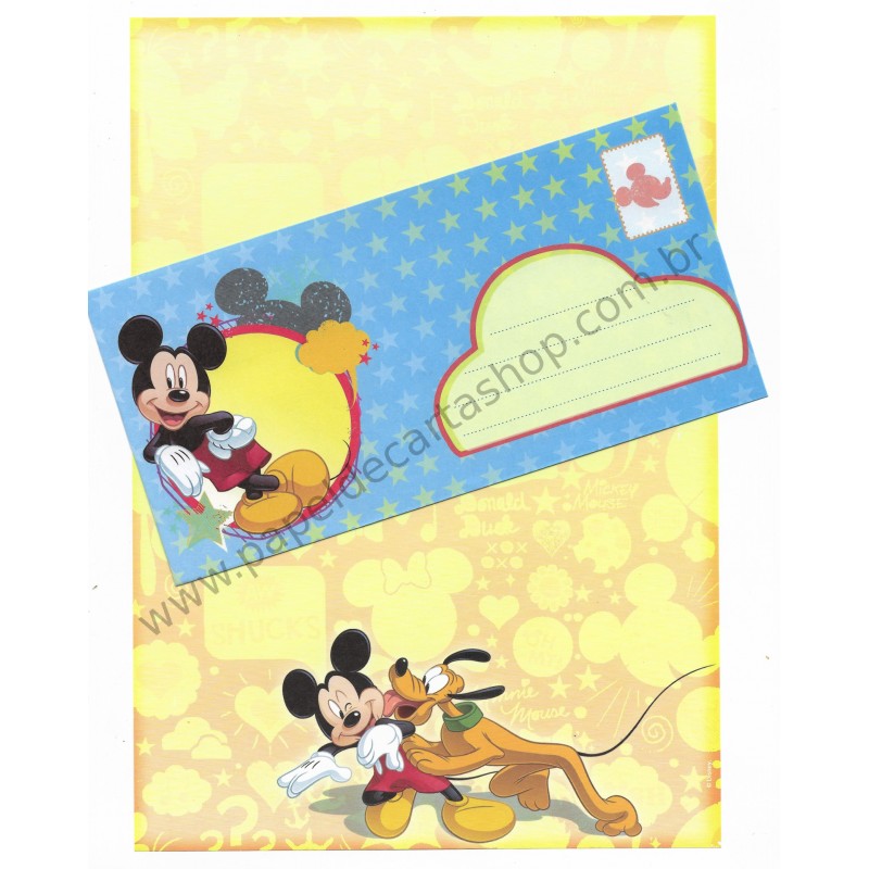 Conjunto de Papel de Carta Antigo Vintage Disney Mickey & Friends (AM) - Creative Words