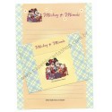 Conjunto de Papel de Carta Mickey & Minnie Mouse Since 1928 Disney