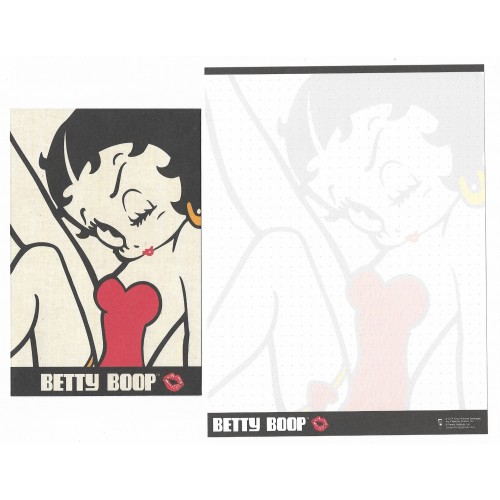 Conjunto de Papel de Carta IMPORTADO Betty Boop Kiss