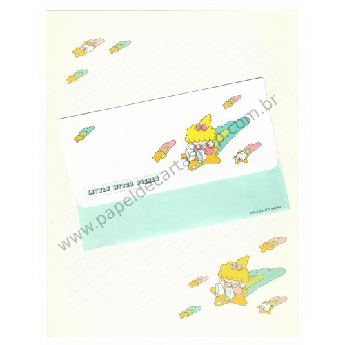 Conjunto de Papel de Carta Antigo (Vintage) Little Witch Pickle - San-X Japan