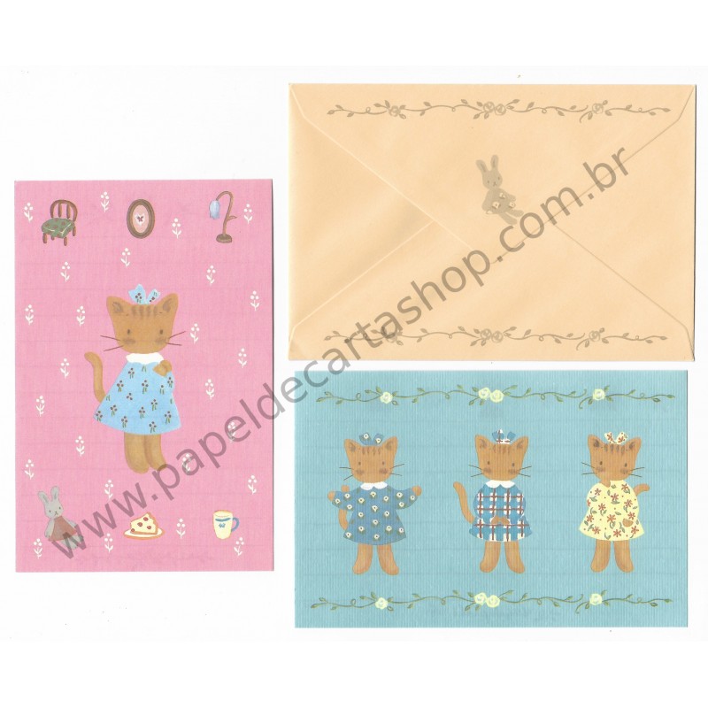 Ano 1997. Conjunto de Papel de Carta Winkipinki PCBG Sanrio