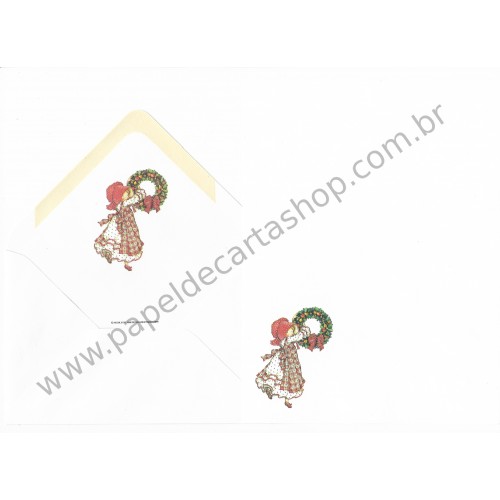 Conjunto de Papel de Carta Antigo Importado Holly Hobbie M68