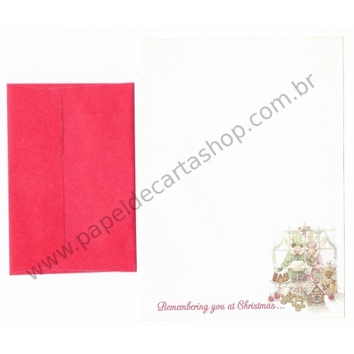 Conjunto de Papel de Carta Antigo Importado Holly Hobbie P04