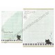 Conjunto de Papel de Carta Importado Kutusita Nyanko Piano 1 - San-X Japan