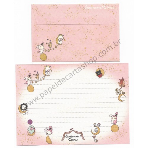 Kit 4 Conjuntos de Papel de Carta Sentimental Circus Mystic Moon SanX 