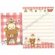 Kit 4 Conjuntos de Papel de Carta Rilakkuma Torotoro - San-X