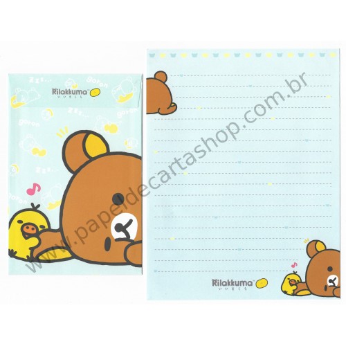 Kit 4 Conjuntos de Papel de Carta Rilakkuma MAKU - San-X