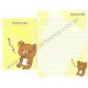 Kit 4 Conjuntos de Papel de Carta Rilakkuma MAKU - San-X