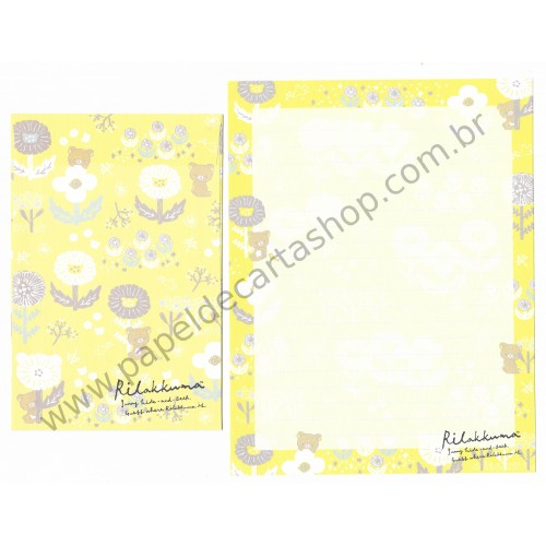 Kit 4 Conjuntos de Papel de Carta Rilakkuma Hide and Seek - San-X