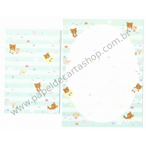 Kit 4 Conjuntos de Papel de Carta Rilakkuma JP - San-X