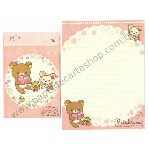 Kit 4 Conjuntos de Papel de Carta Rilakkuma Home Made Pie - San-X