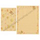 Conjunto de Papel de Carta Importado Rilakkuma Happy Holiday Picnic CBG - San-X