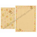 Conjunto de Papel de Carta Importado Rilakkuma Happy Holiday Picnic CBG - San-X