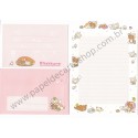 Conjunto de Papel de Carta Importado Rilakkuma Cute Cats - San-X