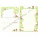 Conjunto de Papel de Carta Importado Rilakkuma Inside the Honey Forest - San-X