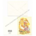 Notecard Cartão Antigo Importado Mary Hamilton BEAR - Hallmark