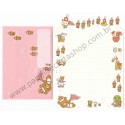 Conjunto de Papel de Carta Importado Rilakkuma Wonderland 10th Anniversary 3 - San-X