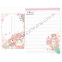 Kit 2 Conjuntos de Papel de Carta Disney Ariel