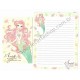 Kit 2 Conjuntos de Papel de Carta Disney Ariel