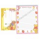 Kit 2 Conjuntos de Papel de Carta Disney Pooh Just Beeing Me