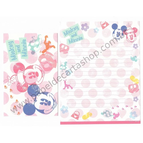 Kit 2 Conjuntos de Papel de Carta Disney Mickey & Minnie (VAZ)