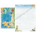 Conjunto de Papel de Carta Disney Alice Follows The White Rabbit - Kamio Japan