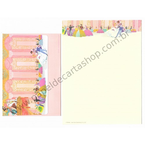 Conjunto de Papel de Carta Disney Cinderella Sun-Star