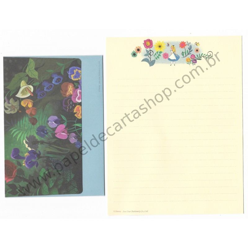 Conjunto de Papel de Carta Disney Alice in Wonderland3 Sun-Star