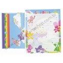 Ano 2007. Conjunto de Papel de Carta Importado Care Bears 2