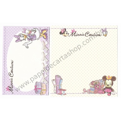 Kit 2 Conjuntos de Papel de Carta Disney Minnie Couture (CLL)