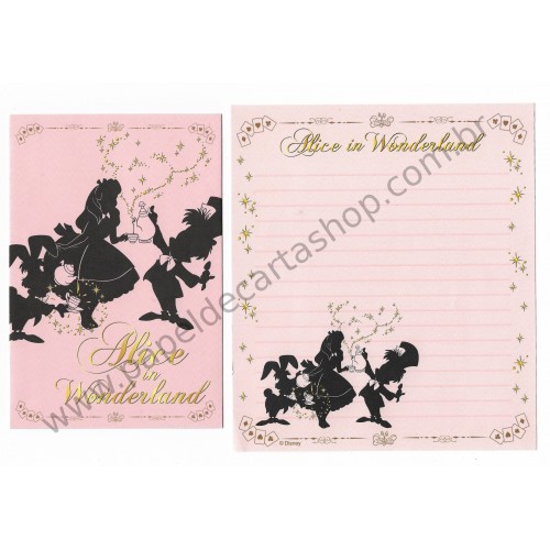 Conjunto de Papel de Carta Disney Alice in Wonderland (DUPLA) CRS1
