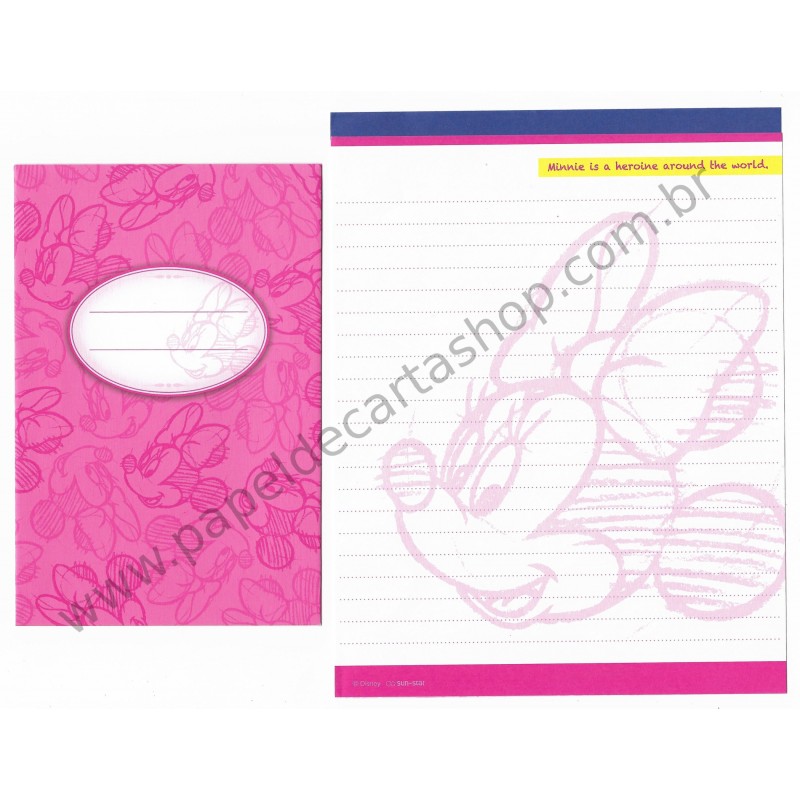 Conjunto de Papel de Carta Disney Minnie (CRS) Sun-Star