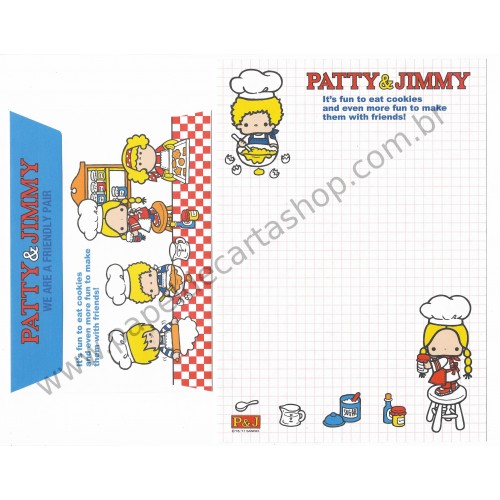 Ano 2011. Conjunto de Papel de Carta Patty & Jimmy FV3 Sanrio