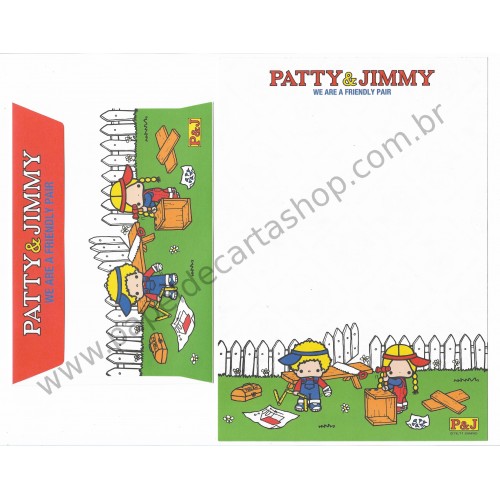 Ano 2011. Conjunto de Papel de Carta Patty & Jimmy FV5 Sanrio
