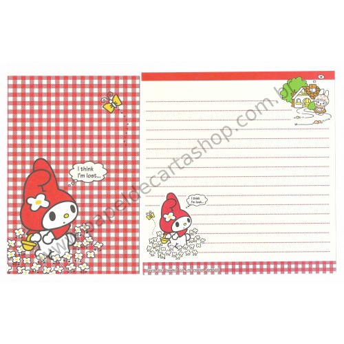 Ano 2013. Kit 3 Conjuntos de Papel de Carta My Melody XZV Sanrio