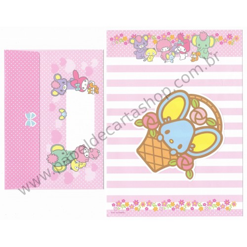 Ano 2013. Kit 2 Conjuntos de Papel de Carta My Melody G Sanrio